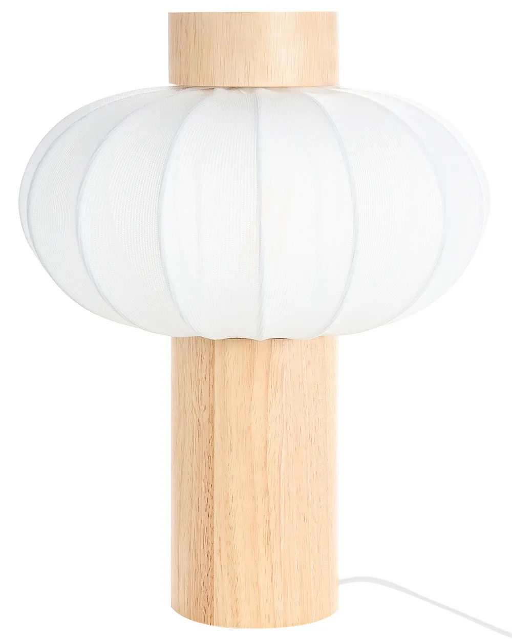 Table Lamp ABENS Wood Light Brown_1037061
