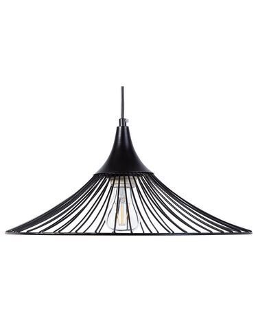 Lámpara de techo en metal negra GIONA