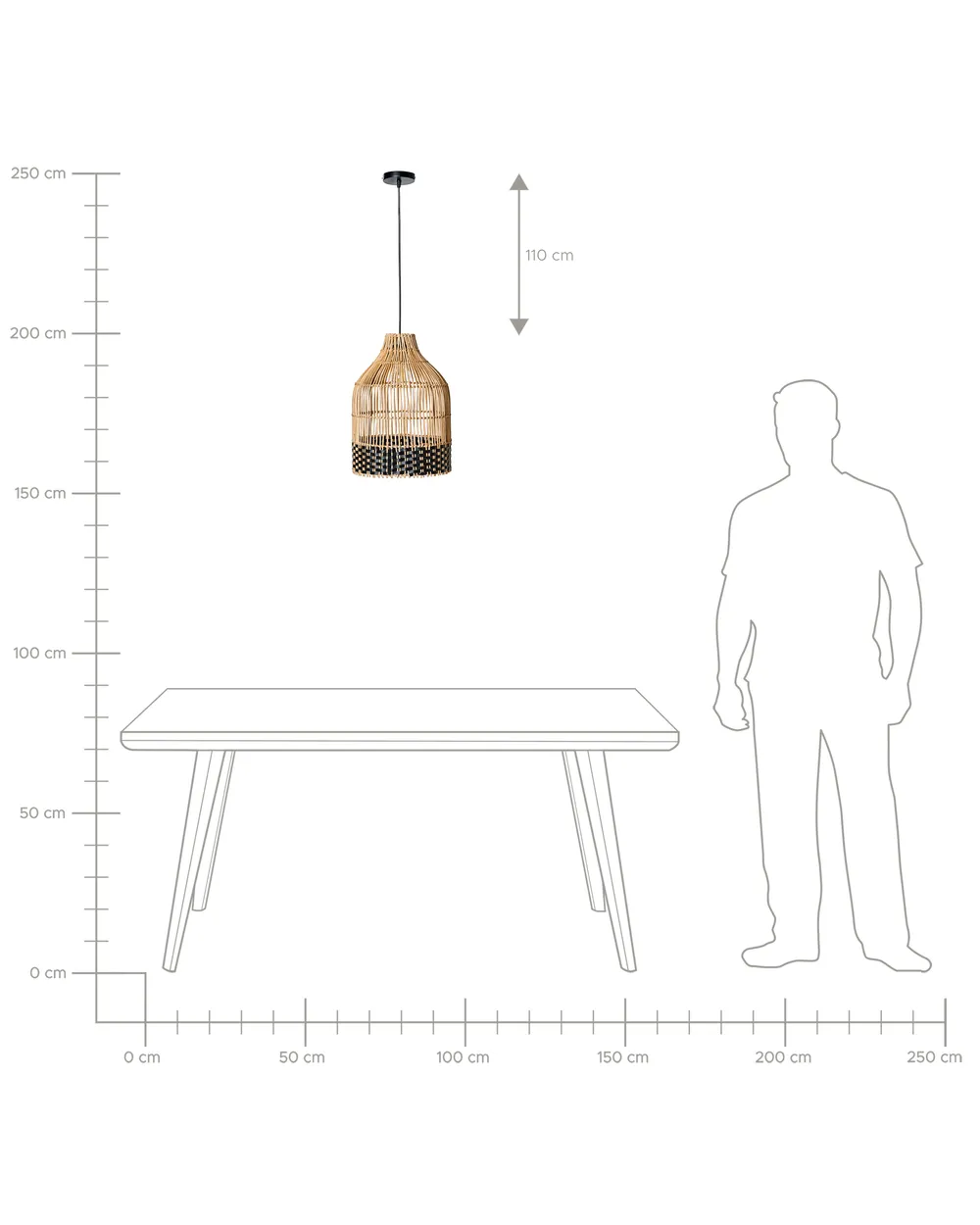 Pendant Lamp GILO Rattan Natural_995718