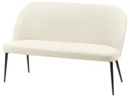 Dining Bench 2 Seater OSBY Fabric Light Beige_929090
