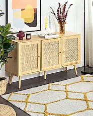 Tapis BEYLER Blanc 160 x 230 cm Coton_1180213