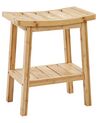 Bamboo Bathroom Stool Light Wood TREMONT_927101