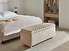 Upholstered Storage Bench SALIDA Fabric Beige