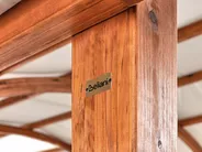 Gazebo SCOPELLO 303 cm 300 cm Fir Wood Brown/ Beige_967148