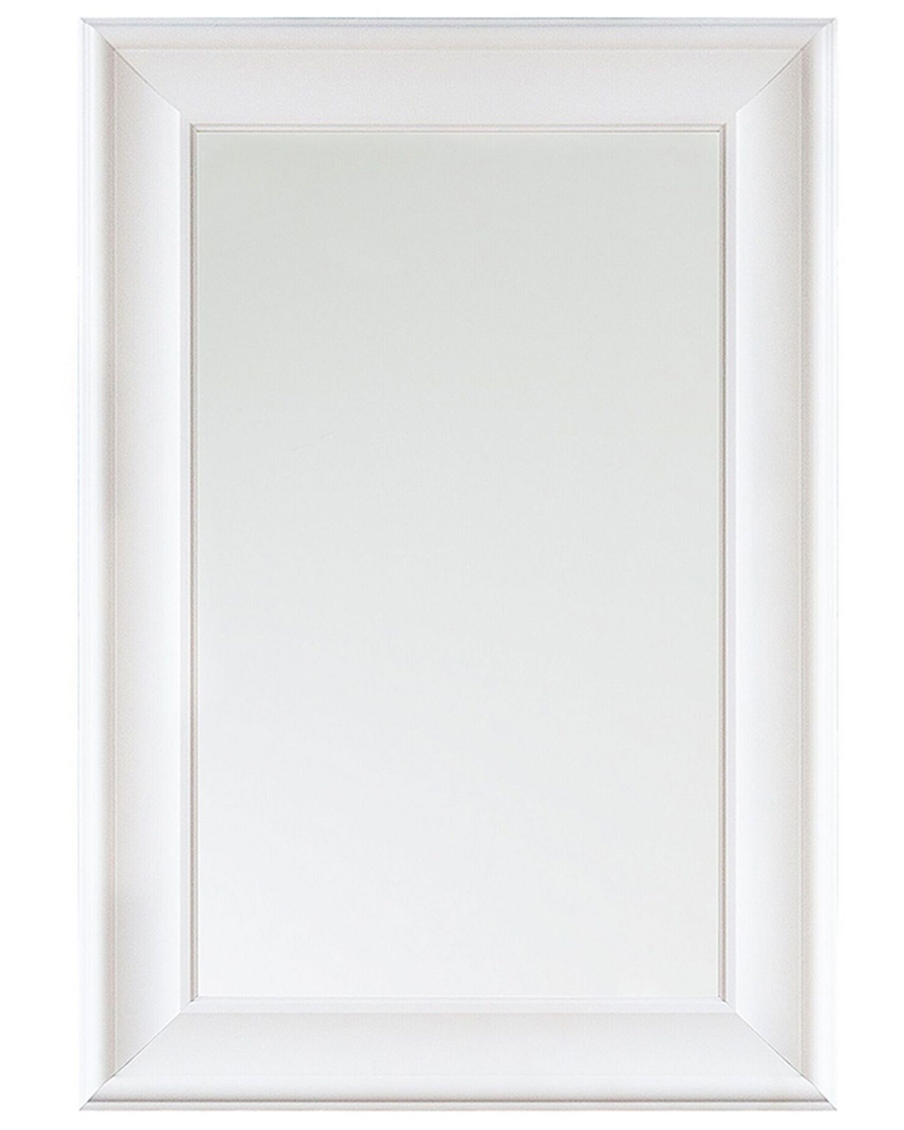 Nástěnné zrcadlo v dekorativním rámu 61 x 91 cm bílé LUNEL_803332