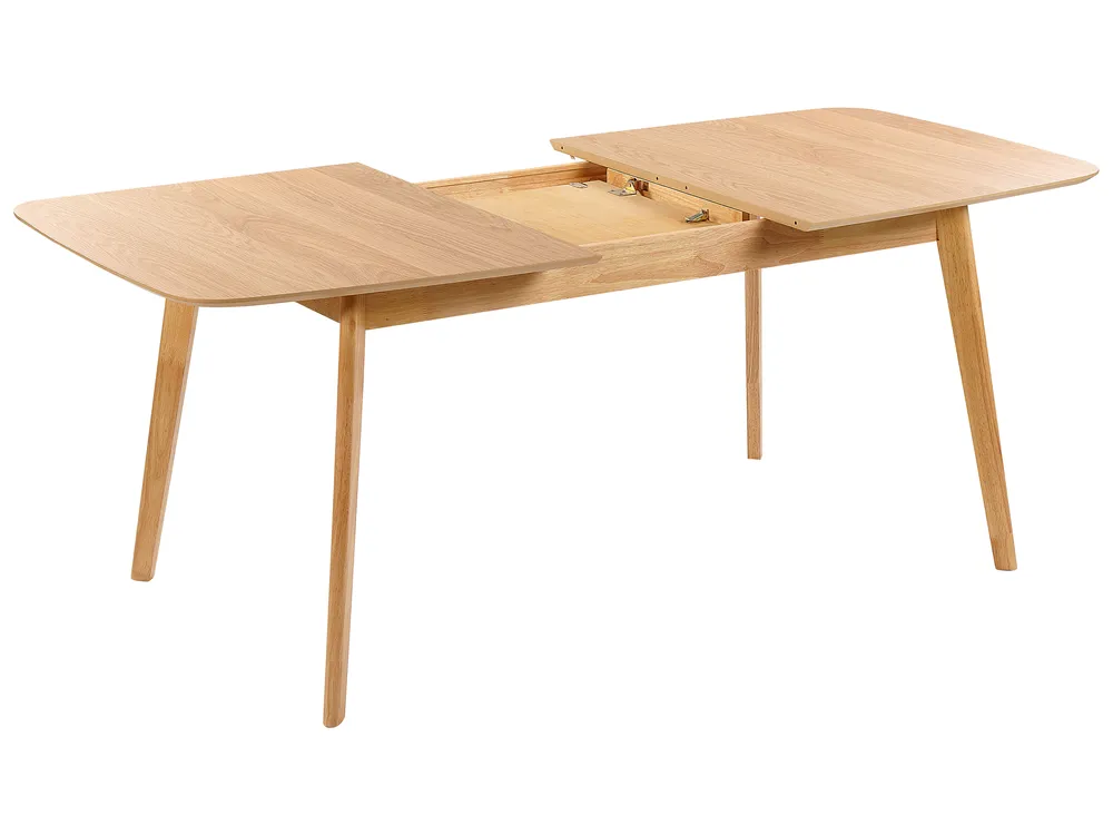 Extending Dining Table MADOX Light Oak 150/190 cm 90 cm_858502