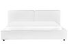 Boucle EU Super King Size Bed White LINARDS_933734