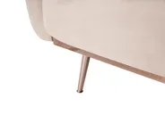 Sofa Bed 3 Seater EINA Velvet Light Beige_1057728