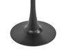 Round Dining Table ⌀ 90 cm Marble Effect Black and Gold BOCA_919474