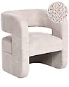 Armchair VIDSEL Chenille Beige