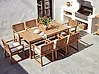 Set of 8 Garden Chair Cushions SASSARI PREMIUM 46 x 46 cm Off-White