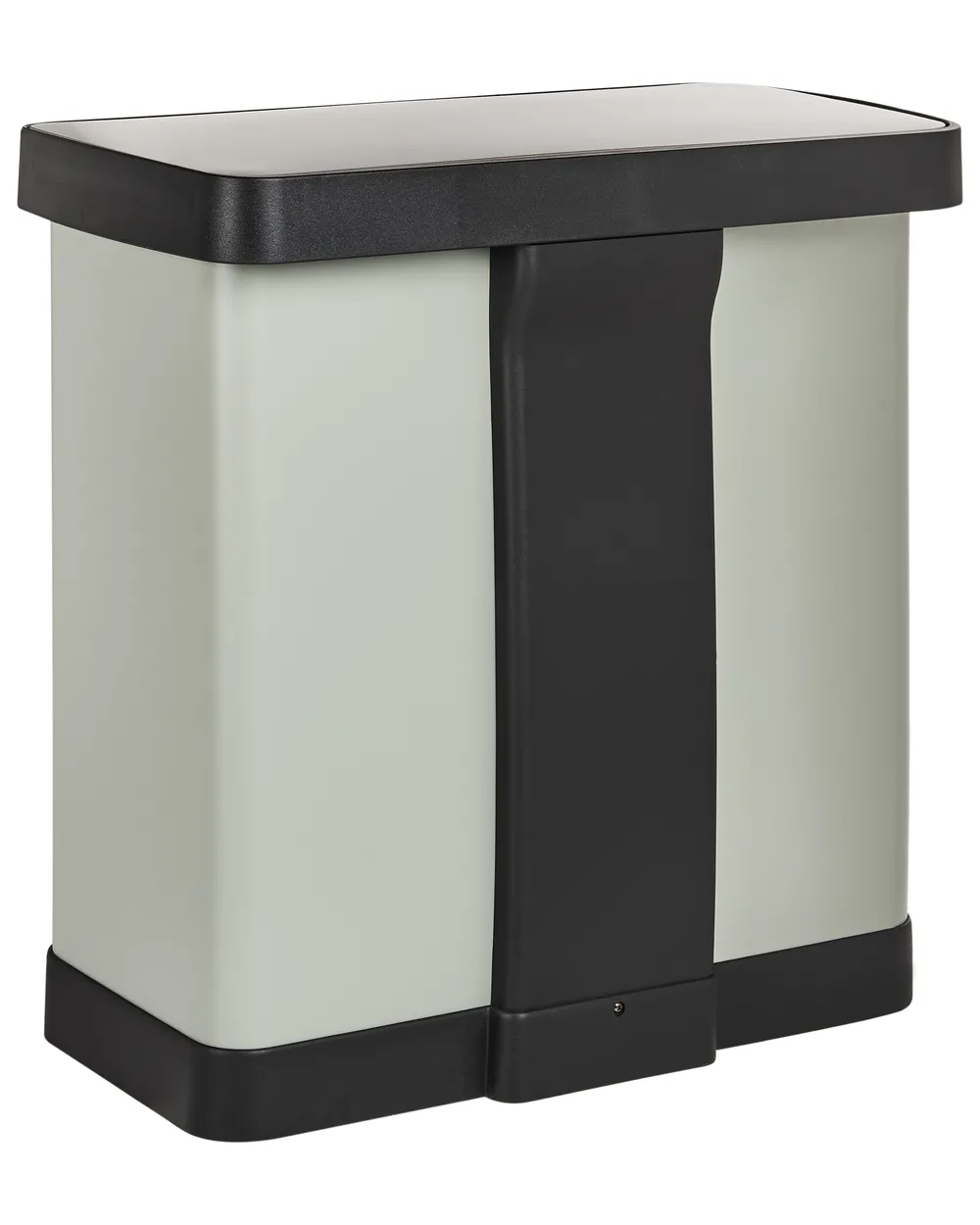 Double Pedal Waste Bin 60 L ECOSORT Metal Light Green_992887