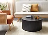 Coffee Table KIRKWOOD with Storage Mango Wood Black