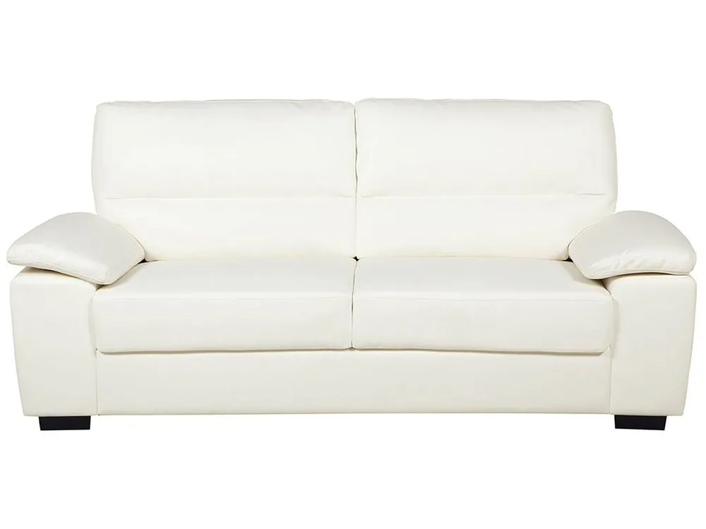 Divano 3 posti VOGAR Pelle sintetica Bianco sporco
