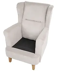 Wingback Chair ABSON Corduroy Light Beige_1186227