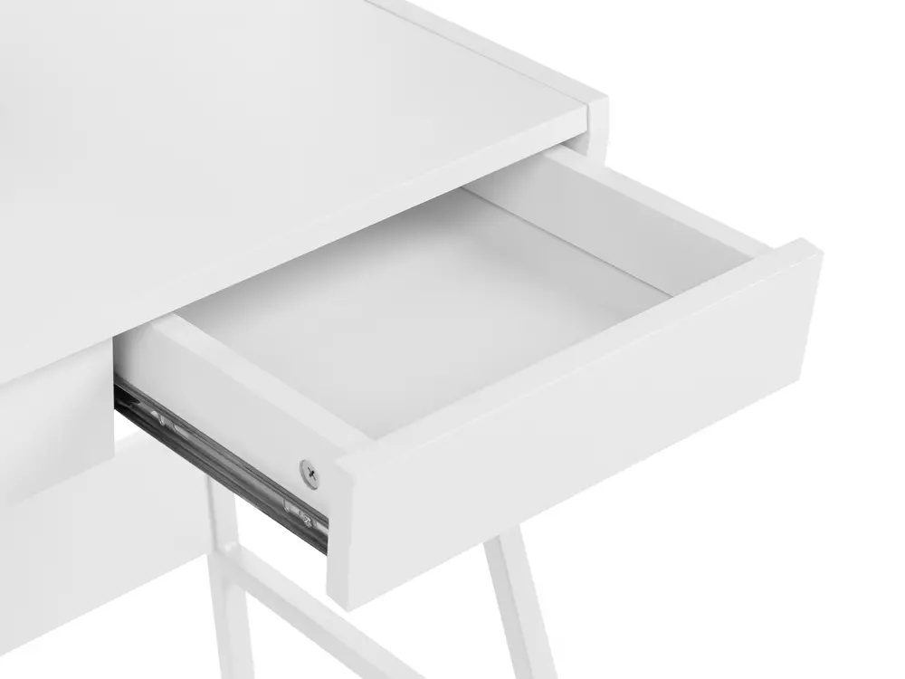 Home Office Desk with Hutch BROXTON 77 cm 46 cm White_1102763