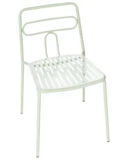 Set di 2 sedie da giardino AGEROLA Metallo Verde chiaro_1049309