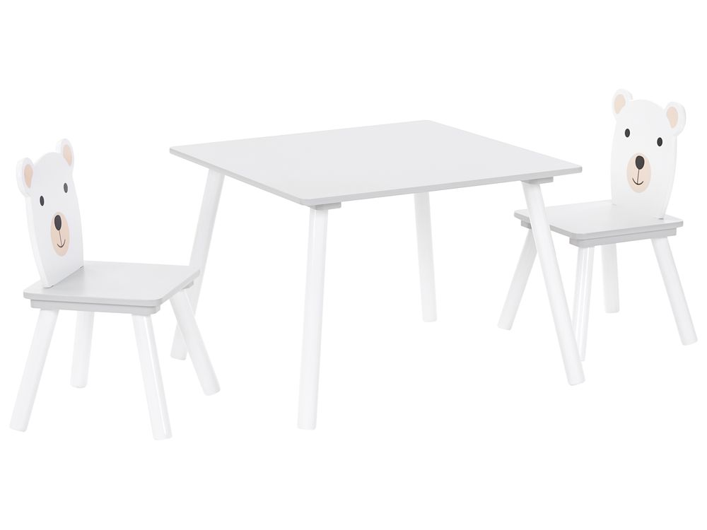 Kids Table with Chairs MIMILI White