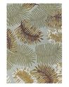 Wool Area Rug 140 x 200 cm Plant Motif VIZE  _848417