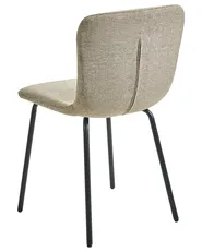 Set of 4 Dining Chairs CALDWELL Fabric Beige_1020796