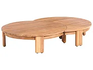 Stolik kawowy ogrodowy 135 cm 90 cm Drewno akacjowe Brązowy_1163928
