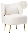 Armchair OTSBY II with Cushion Boucle Off-White