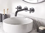 Bateria umywalkowa podtynkowa KAIETEUR Mosiądz Czarny_1185562