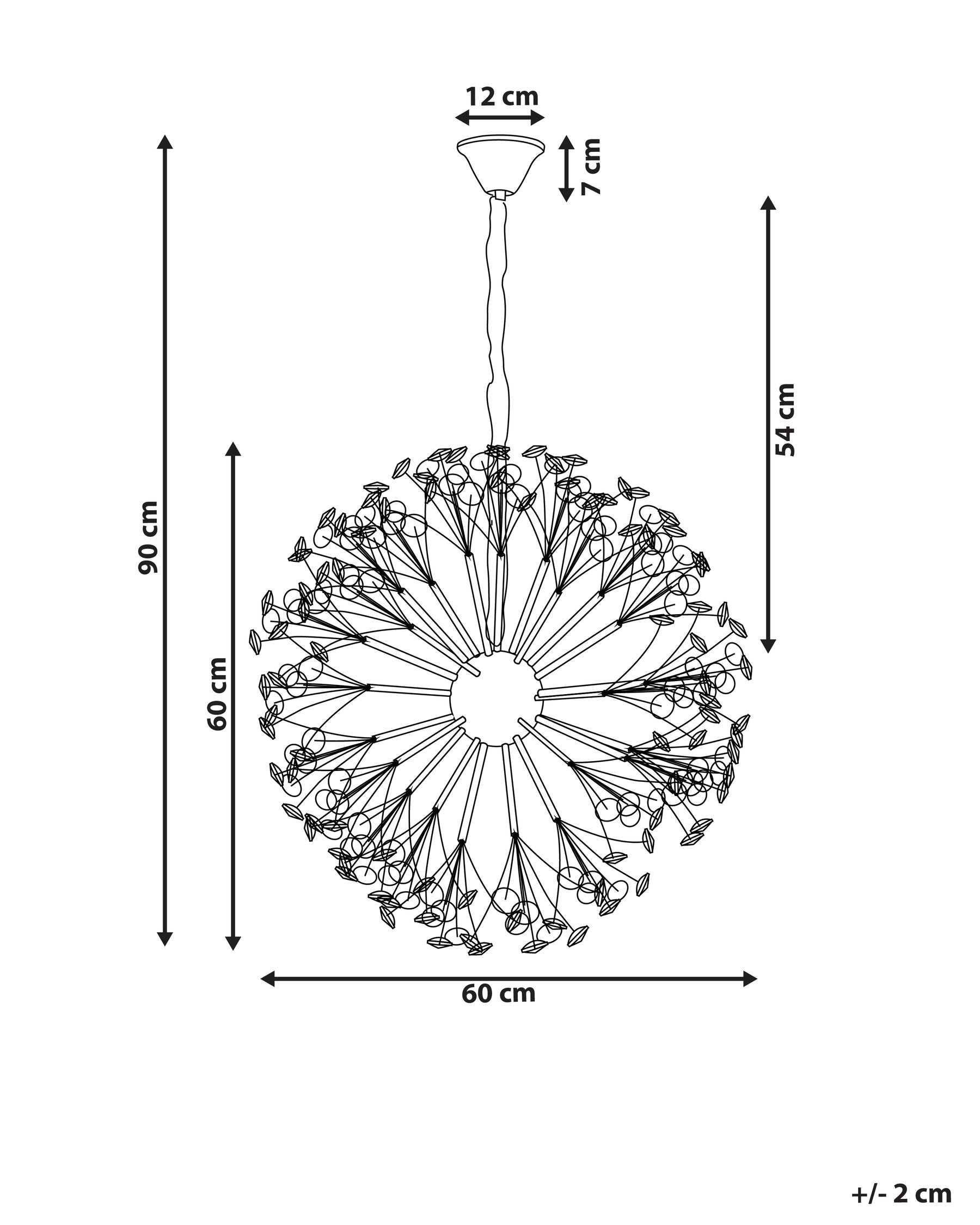 Lampadario TIMANE Vetro Ottone_1006103