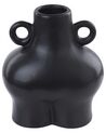 Dolomite Ceramic Flower Vase 20 cm Black NAFPLIO_845980