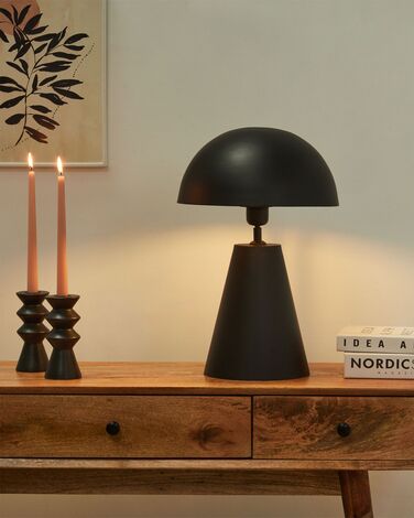 Metal Table Lamp Black PALMIET