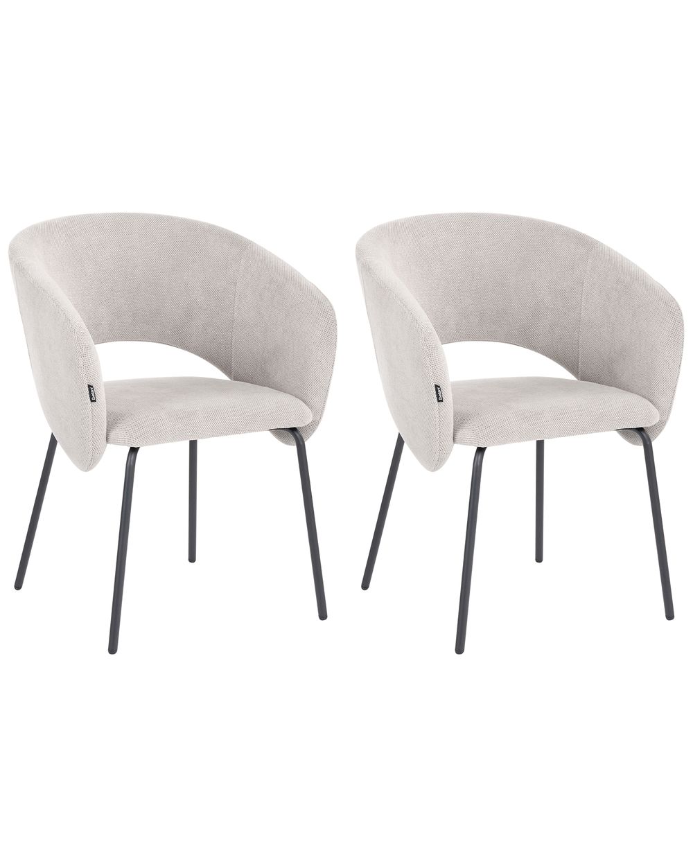 Set de 2 scaune dining BLAKELY Alb-murdar