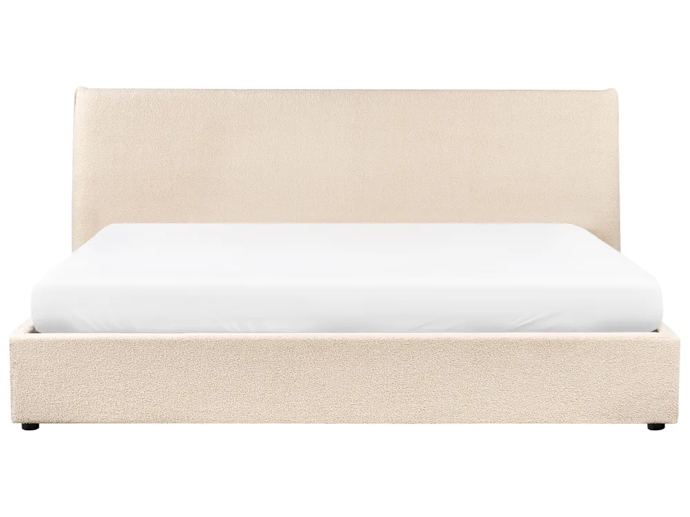 Ottoman Bed LAVAUR Boucle Beige 180 x 200 cm (EU Super King)_966041