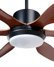 Ceiling Fan with Light VERDURE with Remote LED Brown_1031992