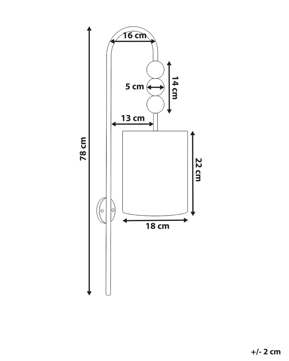 Wall Lamp LOKY Metal Brass_1024675