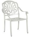 Zestaw 4 krzeseł ogrodowych biały ANCONA_806954