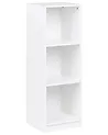 Háromszintes könyvespolc ZEHNA 117 cm Fehér