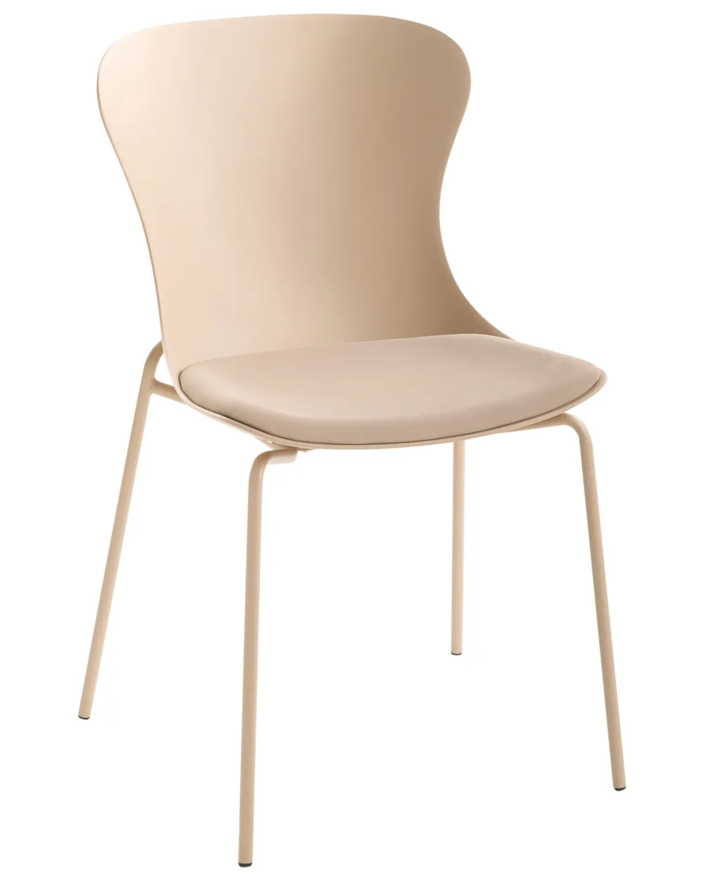 Set of 2 Dining Chairs PITSBURG  Beige_1076783