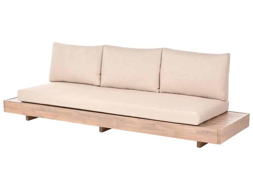 Set da giardino con tavolo 5 posti MARETTIMO Legno di acacia certificato Beige_1154145