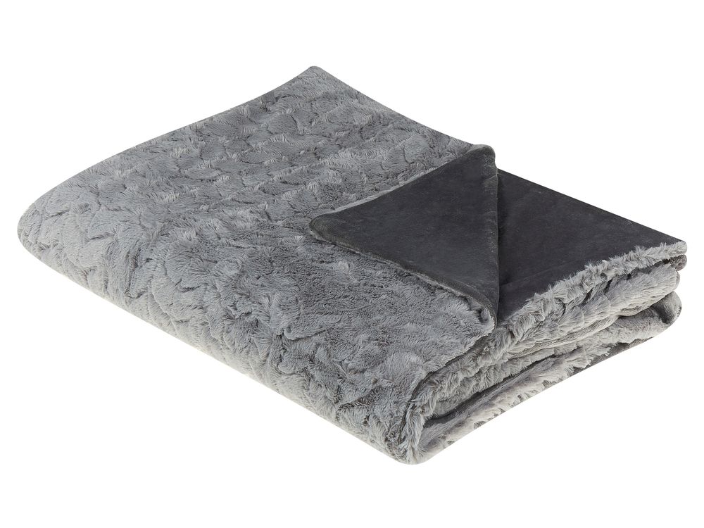 Blanket SARASWATI 150 x 200 cm Light Grey