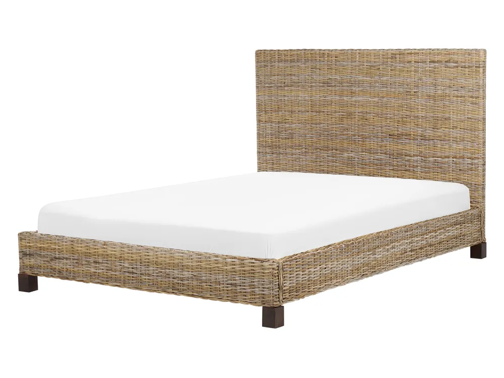 Lit Beliani Mayenne – 140x200 Cm – Bois Pin Blanc – Neuf En Paquet