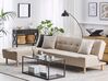 4-Sitzer Ecksofa beige rechtsseitig mit Schlaffunktion ALSTEN_806990