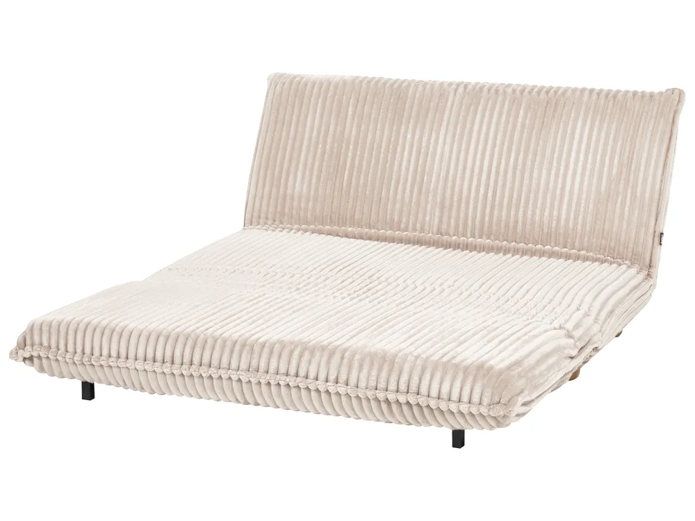 Sofa Bed 2 Seater ABISKO Corduroy Off-White_1031061