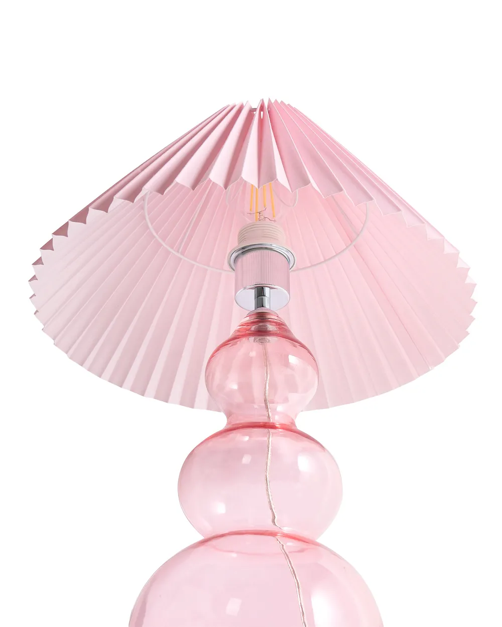 Table Lamp SENGWA Glass Pink_1027441