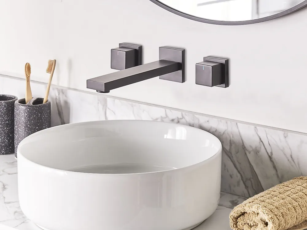 Grifo mezclador empotrado de lavabo PAILON Latón Negro_1184680