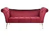 Chaise longue NANTILLY Terciopelo Rojo oscuro