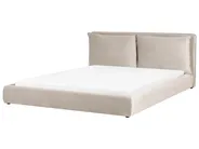 Bed Velvet BAJONNA 180 x 200 cm (EU Super King) Taupe_1010782
