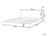 EU Super King Size Bed Frame Cover White for Bed FITOU_777135
