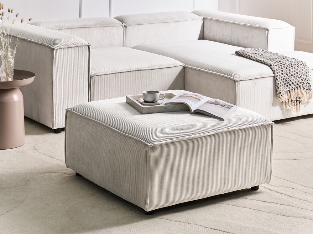 Ottoman ARDAL Corduroy Off-White