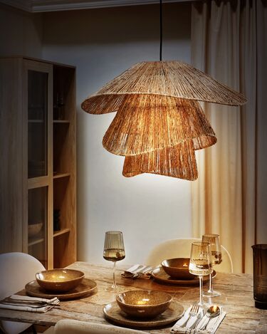 Jute Pendant Lamp Natural BEDAS