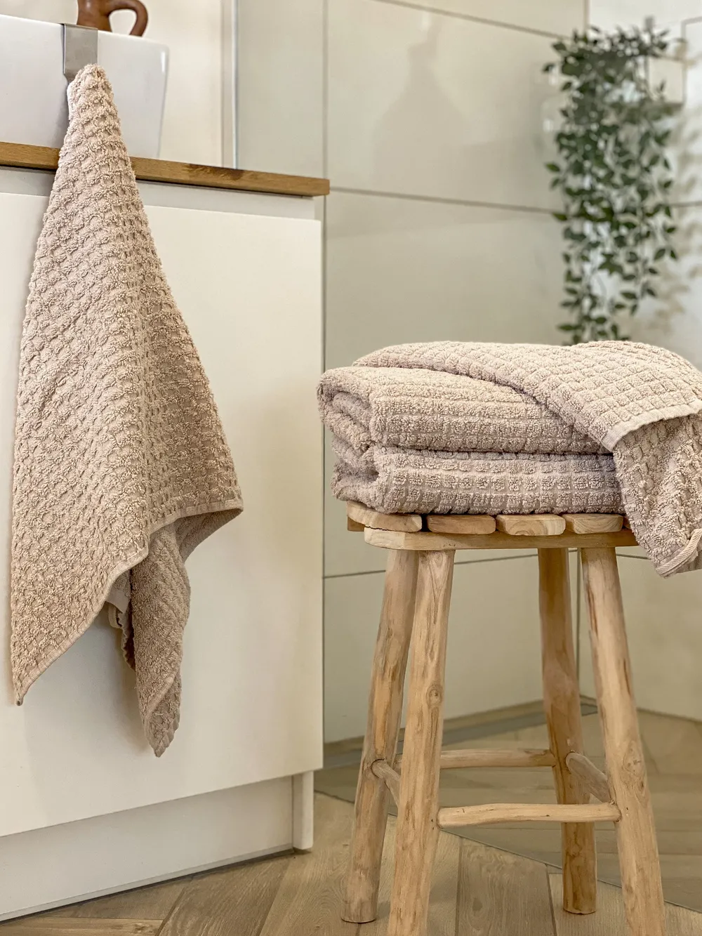 Set of 11 Towels ATAI Cotton Beige_823544
